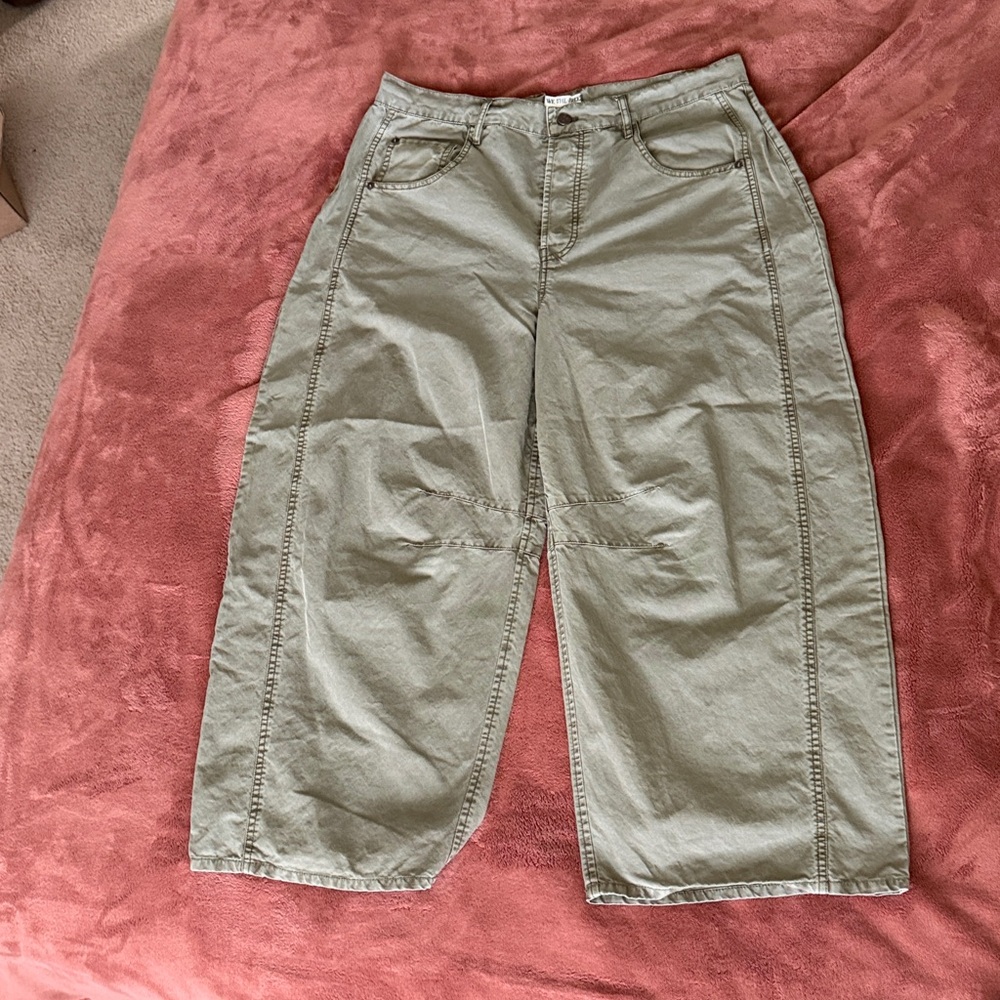 We the Free Good Luck Barrel Leg Pants